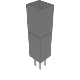 10 pcs : ESW-102-44-L-D - CONN SOCKET 4POS 0.1 GOLD PCB