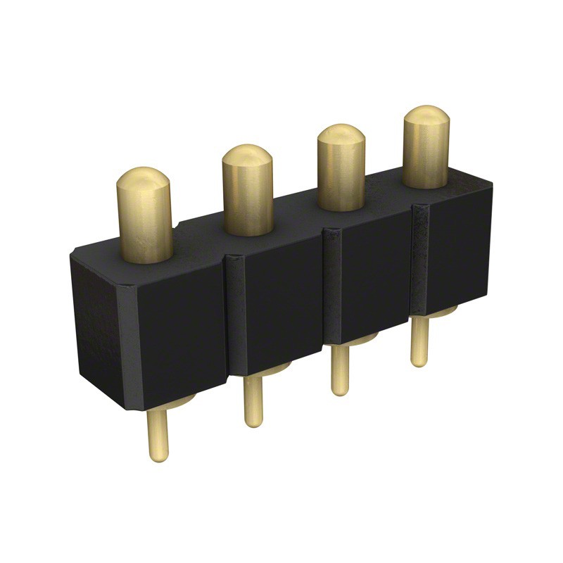 10 pcs : 821-22-004-10-002101 - CONN SPRING PISTON 4POS PCB