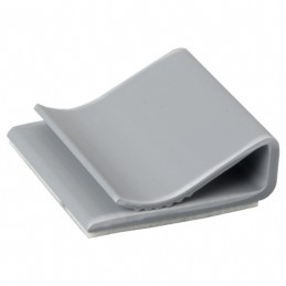 10 pcs : 3484-1000 - CBL CLIP FLAT C-TYPE GRAY ADH