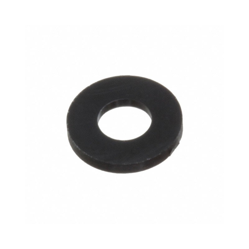 10 pcs : 16FW004032B - FLAT WASHER, NYLON, BLACK, .115