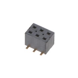 10 pcs : TLE-103-01-G-DV-K-TR - CONN RCPT 6POS 0.079 GOLD SMD