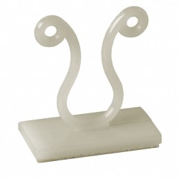 10 pcs : KLB-350A-RT - CBL CLIP TWIST LOCK NATURAL ADH