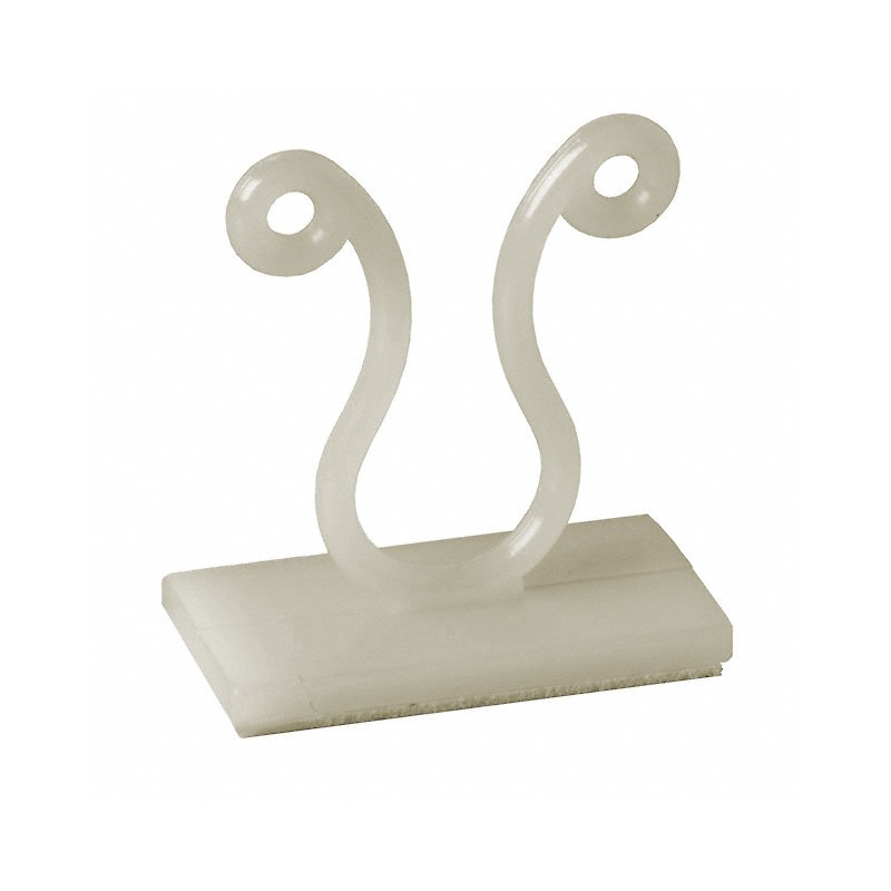 10 pcs : KLB-350A-RT - CBL CLIP TWIST LOCK NATURAL ADH