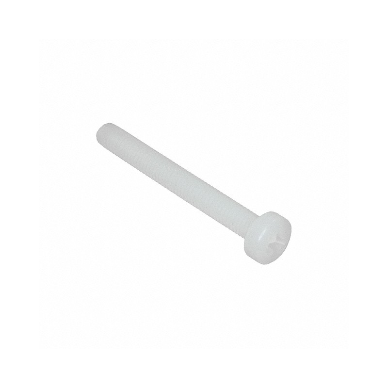 10 pcs : 50M030050P025 - PAN PHILLIPS SCREW, NATURAL, NYL