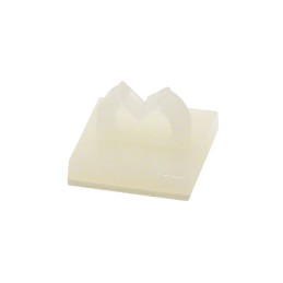 10 pcs : MWSEB-1-01A-RT - CBL CLIP WIRE SADDLE NATURAL ADH
