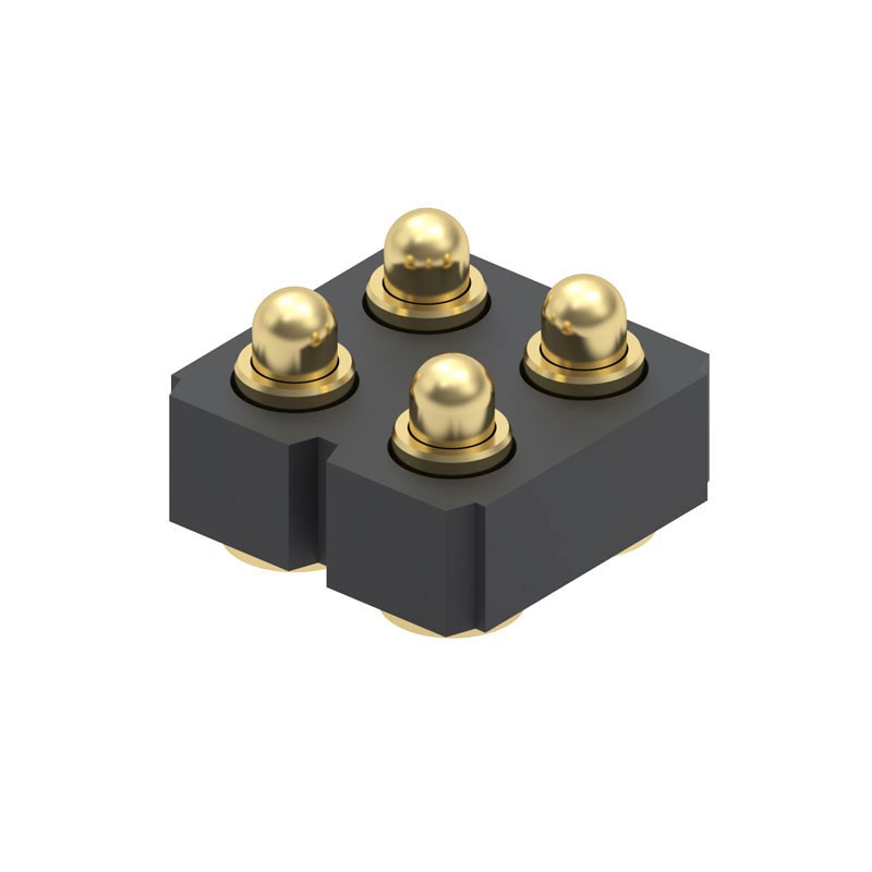 10 pcs : 813-22-004-30-000101 - CONN SPRING PISTON 4POS SMD