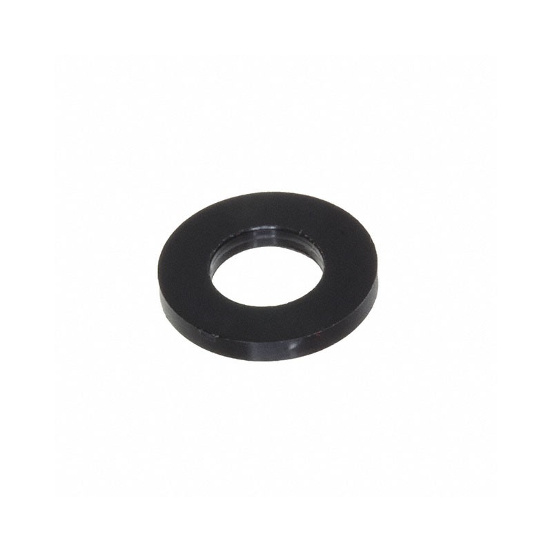 10 pcs : 16FW250032B - FLAT WASHER, NYLON, BLACK, .257