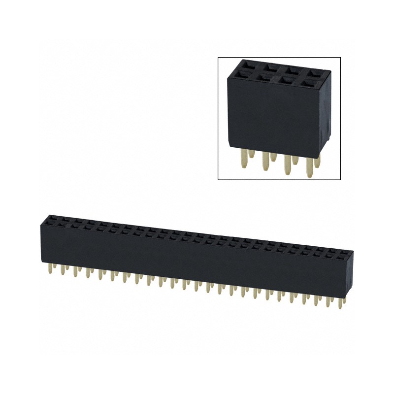 10 pcs : PPPC252LFBN-RC - CONN HDR 50POS 0.1 GOLD PCB