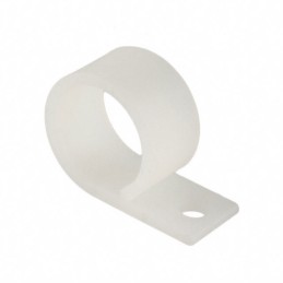 10 pcs : WHC-750-01 - CBL CLIP P-TYPE NATURAL FASTENER