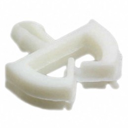 10 pcs : MWSET1-1-19 - CBL CLIP WIRE SADDLE NAT PUSH IN