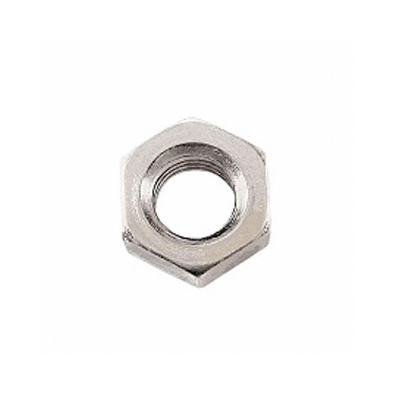 10 pcs : 4701 - HEX NUT 0.245' STEEL 6-32