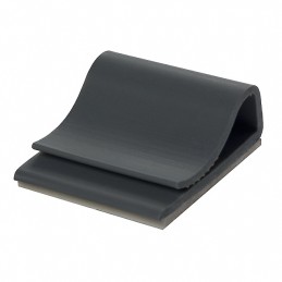 10 pcs : CFCC-8-04A-RT - CBL CLIP FLAT C-TYPE GRAY ADH