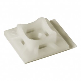 10 pcs : FTH-5A1-RT-M - CABLE TIE HLDR QUAD ADH NATURAL