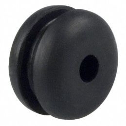 10 pcs : 735 - GROMMET 0.125' RUBBER BLACK