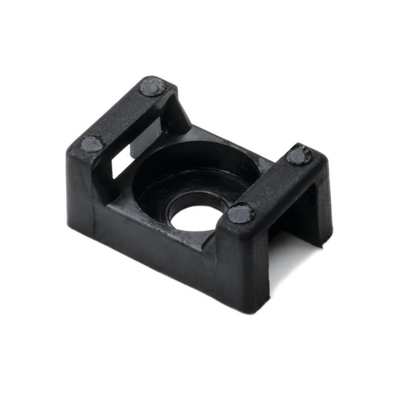 10 pcs : CTM00C2 - CABLE TIE HLDR DUAL SCREW 6 BLK