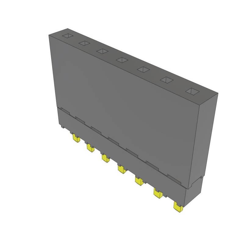 10 pcs : ESW-107-12-G-S - CONN SOCKET 7POS 0.1 GOLD PCB