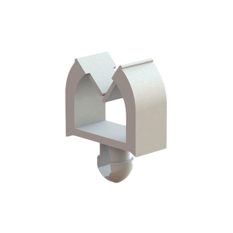 10 pcs : MWSET2-2-19 - CBL CLIP WIRE SADDLE NAT PUSH IN