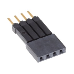 10 pcs : ESW-104-44-G-S - CONN SOCKET 4POS 0.1 GOLD PCB