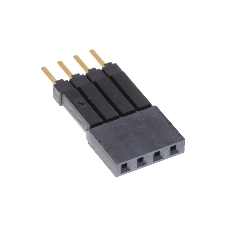 10 pcs : ESW-104-44-G-S - CONN SOCKET 4POS 0.1 GOLD PCB