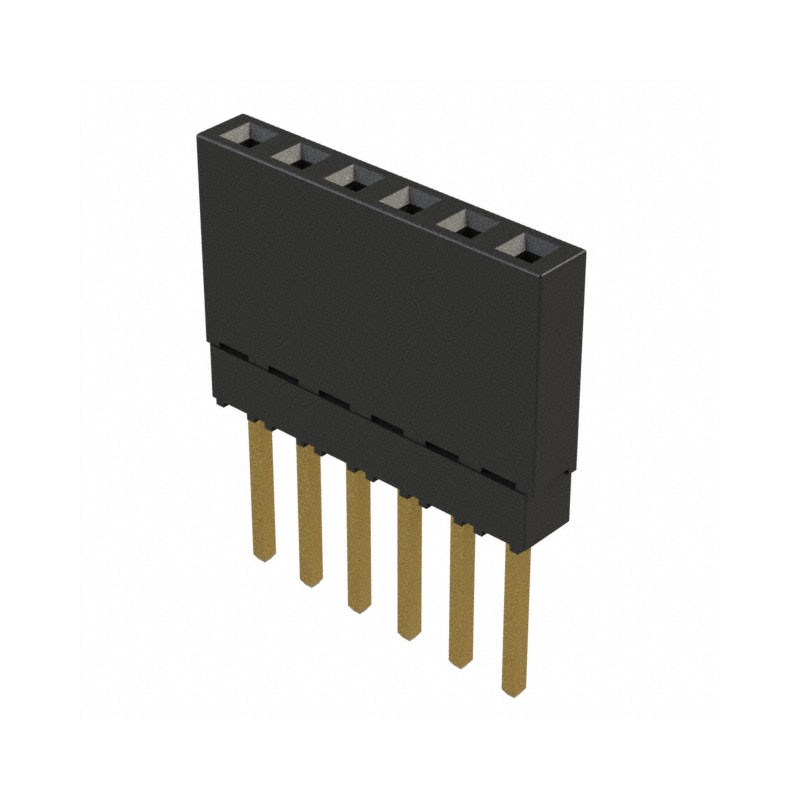 10 pcs : ESQ-106-13-G-S - CONN SOCKET 6POS 0.1 GOLD PCB