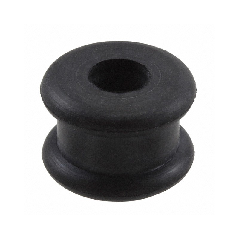 10 pcs : GR3027A - GROMMET 0.250' RUBBER BLACK