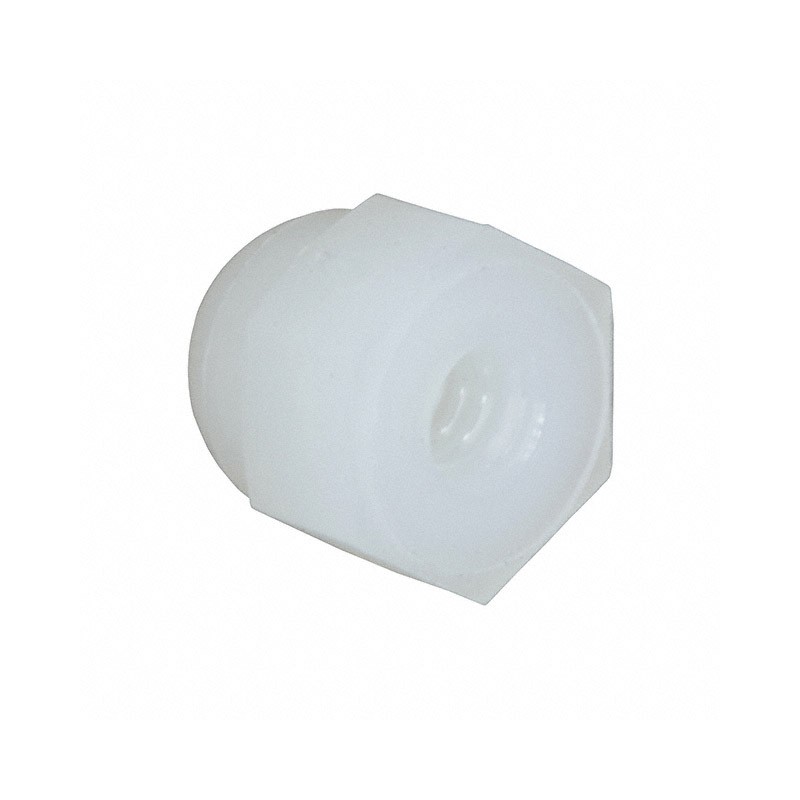 10 pcs : 0500832LCN - CAP NUT, NATURAL, NYLON 6/6, 8-