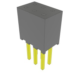 10 pcs : SQT-103-03-L-D - CONN RCPT 6POS 0.079 GOLD PCB