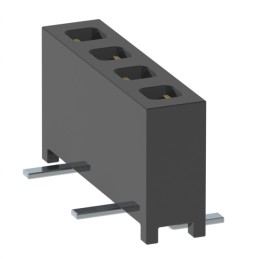 10 pcs : MMS-104-02-L-SV-K-TR - CONN RCPT 4POS 0.079 GOLD SMD