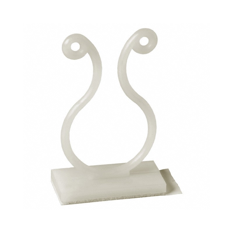 10 pcs : KLB-750A-RT - CBL CLIP TWIST LOCK NATURAL ADH