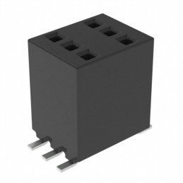 10 pcs : RSM-103-02-L-D - CONN RCPT 6POS 0.05 GOLD SMD