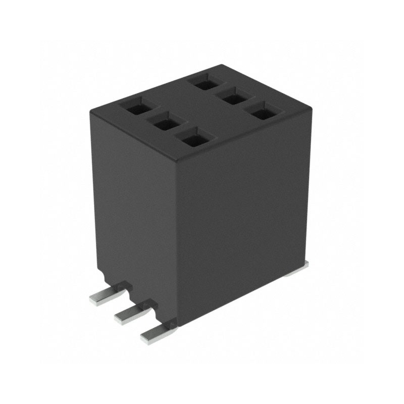 10 pcs : RSM-103-02-L-D - CONN RCPT 6POS 0.05 GOLD SMD