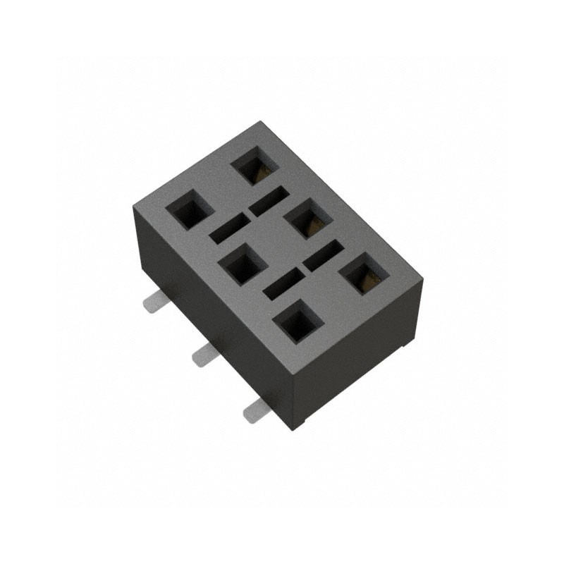 10 pcs : HLE-103-02-F-DV-BE-K-TR - CONN RCPT 6POS 0.1 GOLD SMD