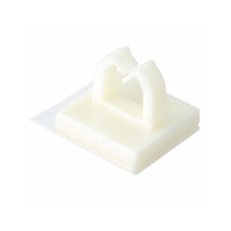 10 pcs : MWSEB-2-19A-RT - CBL CLIP WIRE SADDLE NATURAL ADH