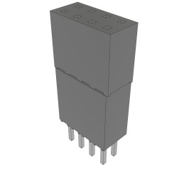 10 pcs : ESQ-104-44-T-D - CONN SOCKET 8POS 0.1 TIN PCB