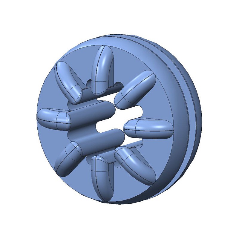 10 pcs : G-414-3 - SCREW GROMMET THERMOPLASTIC YLW