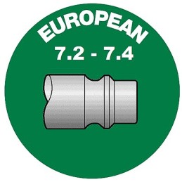 1 Bag of 2 - PREVOST Treated Steel Male Plug for Pneumatic Quick Connect Coupling, G 3/8 Male Threaded