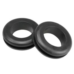 10 pcs : GR3209A - GROMMET 0.375' RUBBER BLACK