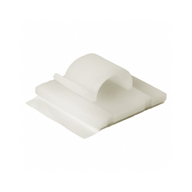 10 pcs : WCK-460-01A-RT - CBL CLIP C-TYPE NATURAL ADHESIVE