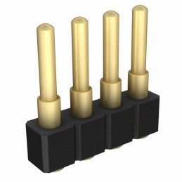 10 pcs : 812-22-004-30-000101 - CONN SPRING PISTON 4POS SMD
