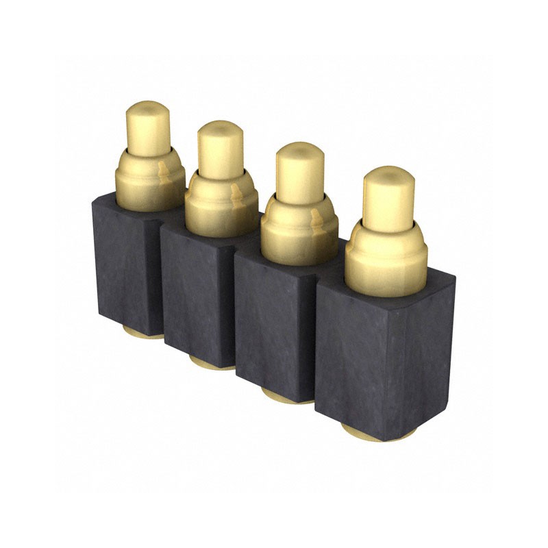 10 pcs : 821-S1-004-30-013101 - CONN SPRING PISTON 4POS SMD