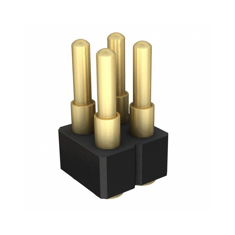 10 pcs : 814-22-004-30-000101 - CONN SPRING PISTON 4POS SMD