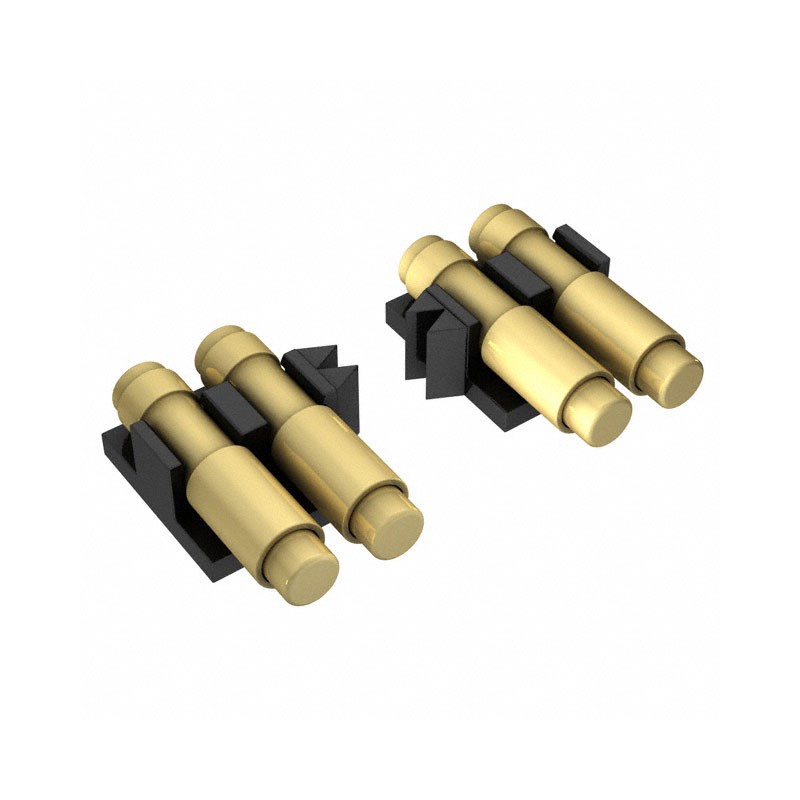 10 pcs : 8MM-11-0005-02-131 - CONN SPRING TARGET 5POS R/A SMD