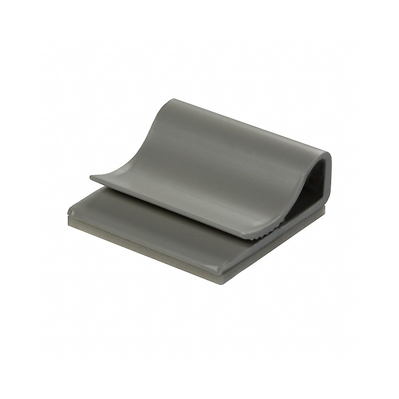 10 pcs : CFCC-8-05A-RT - CBL CLIP FLAT C-TYPE WHITE ADH