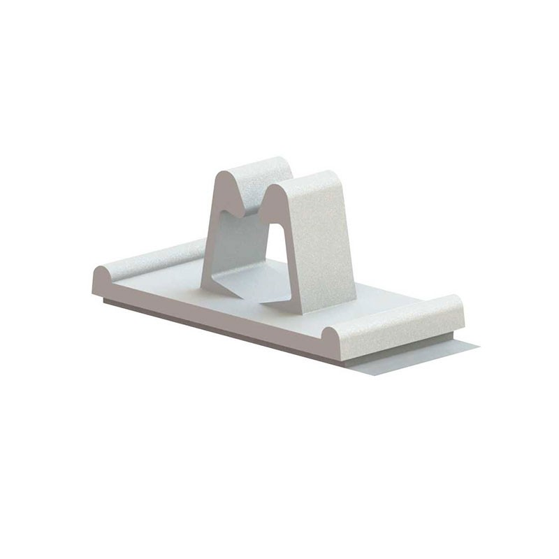 10 pcs : WCB-250-01A-RT - CBL CLIP U-TYPE NATURAL ADHESIVE