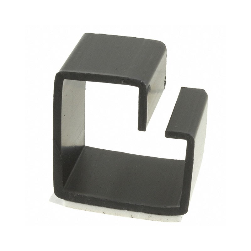 10 pcs : OFCC-16A-RT - CBL CLIP C-TYPE BLACK ADHESIVE