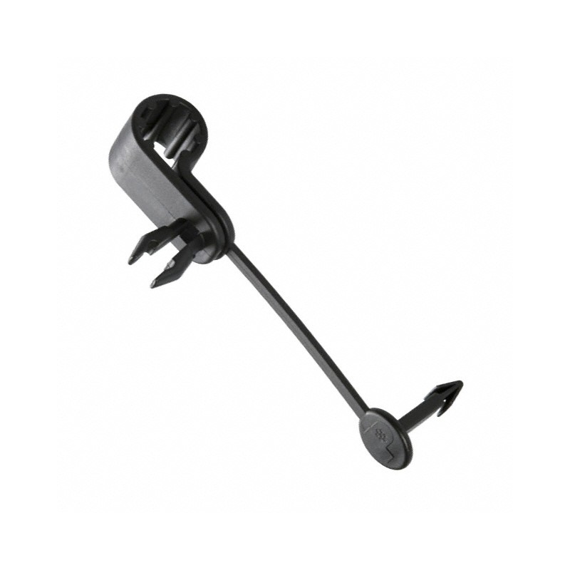 10 pcs : PC038-H25D-D0 - CBL CLAMP P-TYPE BLACK PUSH IN