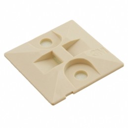 10 pcs : CTB1X1BGA-C - CABLE TIE HLDR SNGLE ADH BEIGE