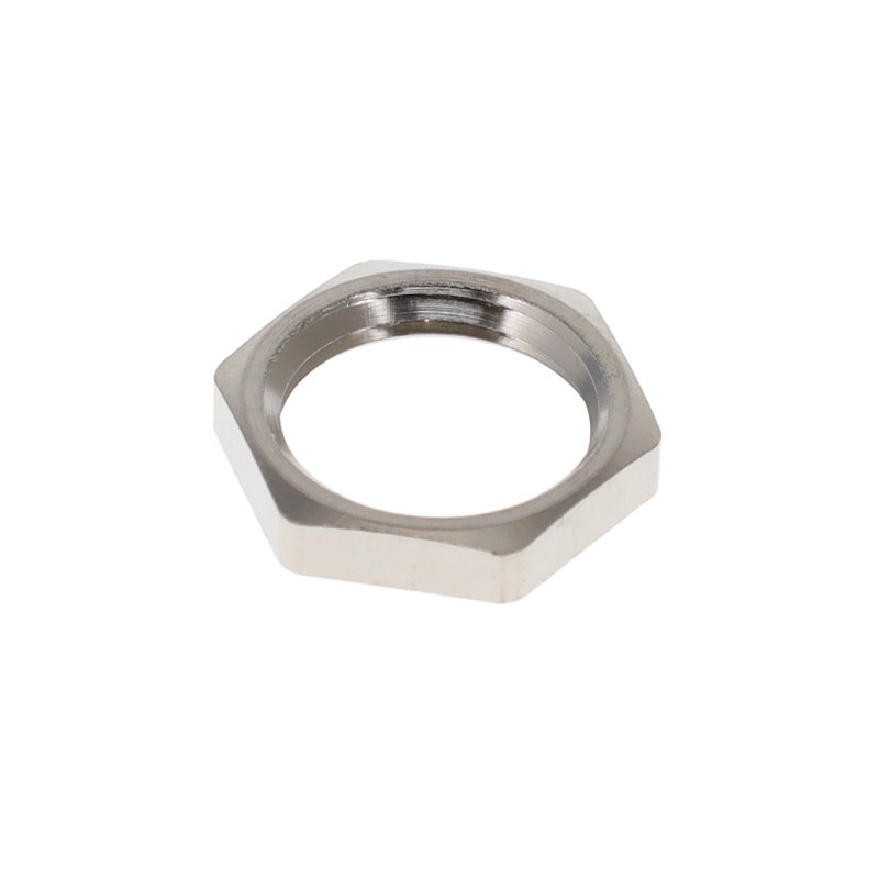 10 pcs : NTBN-P07 - FIPLOCK, LOCKNUT, PG07, BRASS-NI