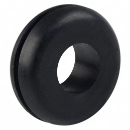 10 pcs : 744 - GROMMET 0.375' RUBBER BLACK