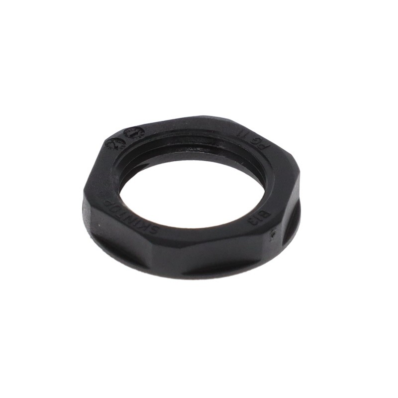10 pcs : NTPA-P11B - FIPLOCK, LOCKNUT, PG11, BLACK